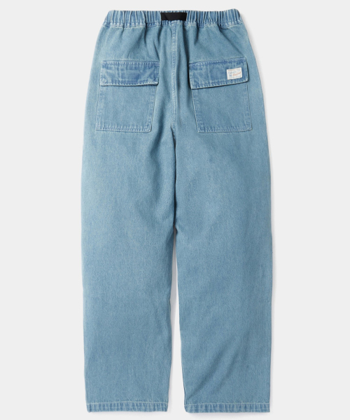 Джинсы SL-LABEL BELTED PARACHUTE DENIM PANTS Light Denim