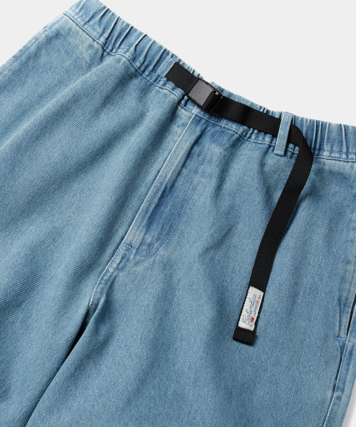 Джинсы SL-LABEL BELTED PARACHUTE DENIM PANTS Light Denim
