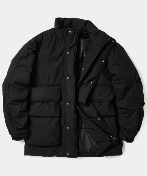 Пуховик B/S FOUR POCKET UTILITY PUFFER black