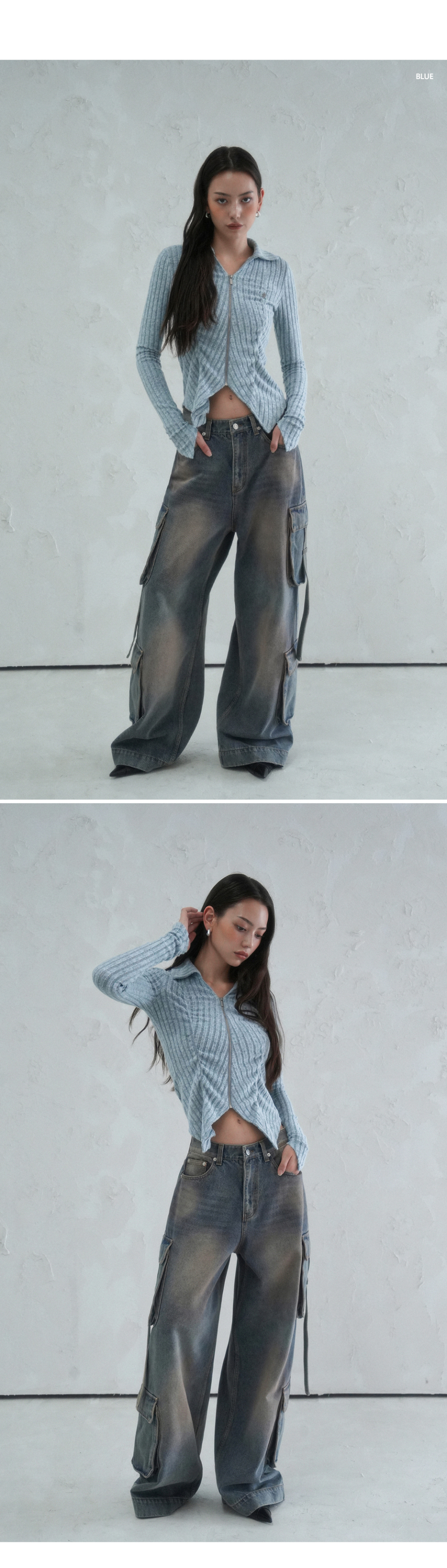 AVANDRESS ♥ Ribbon Wide Cargo Pants CAMO /追跡付 MUSINSA | AVANDRESS Ribbon Wide Cargo Pants CAMO