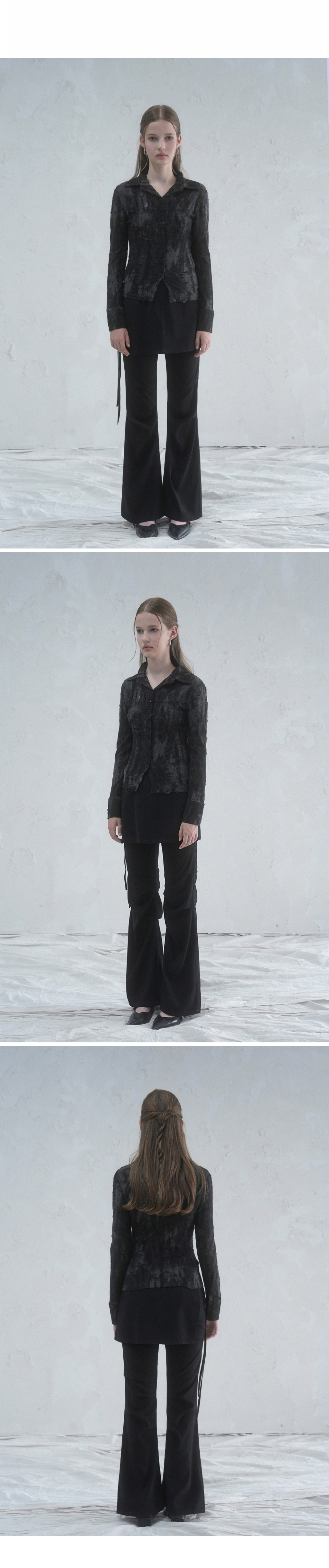 어반드레스(AVANDRESS) Wrap Layered Pants - 2COL - 사이즈