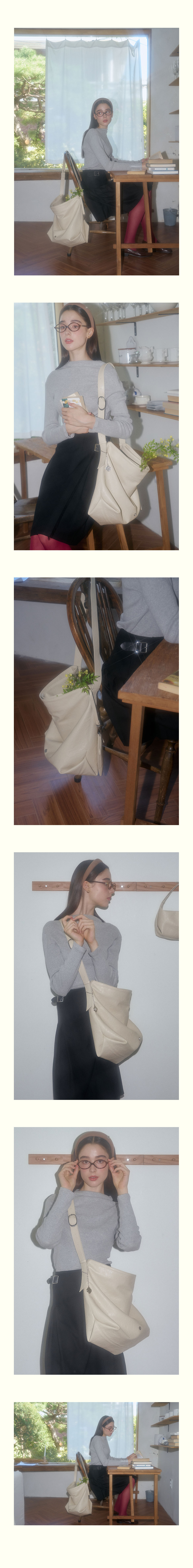 ★HEEARI★ [2nd Reorder] Tale Buckle Big Bag_Ivory MUSINSA | HEEARI Tail Buckle Big Bag_Ivory