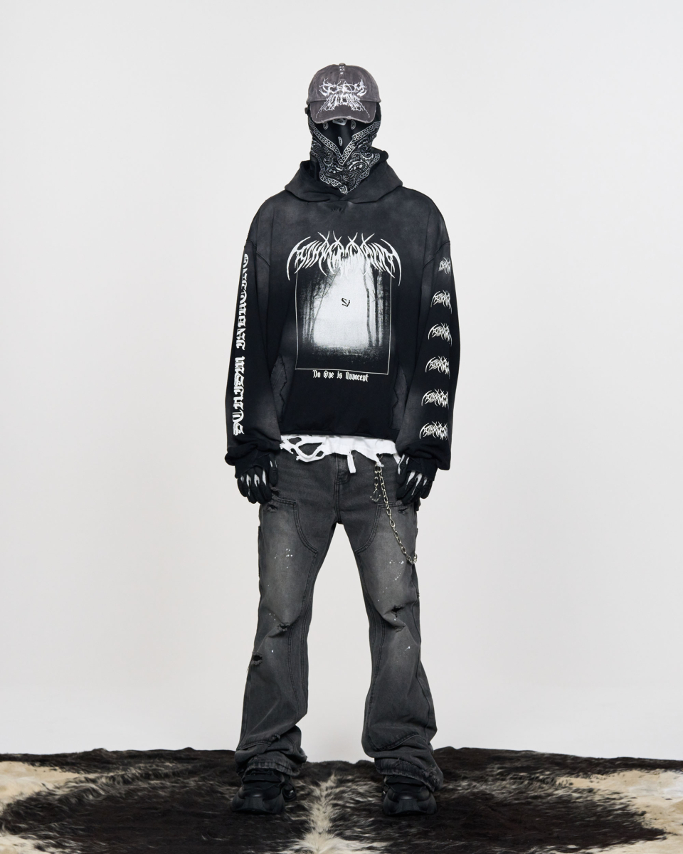 ◇PARTIMENTO◇ Wool Hoodie Muffler Black MUSINSA | PARTIMENTO Our hoodie muffler black