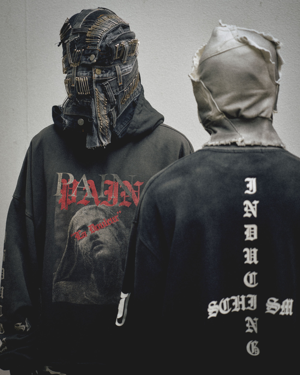 MUSINSA | SCHISM INDUCING PAIN HOODIE BLACK