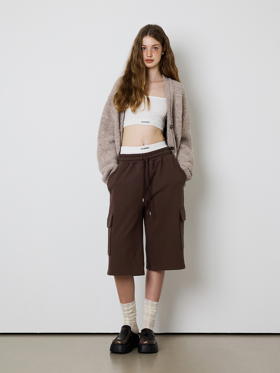 MUSINSA公式 | MEENDERI [UNISEX] BARTACK STITCH POCKET SHORTS
