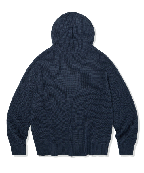 Вязаное худи FLM Breeze - Navy