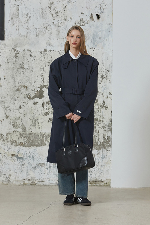 ANC SINGLE TRENCH COAT_NAVY