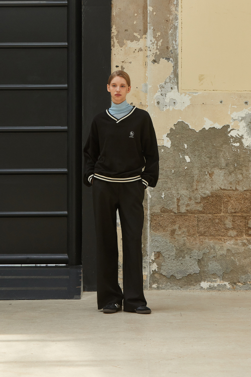 TWO-WAY LAYERED PANTS_BLACK