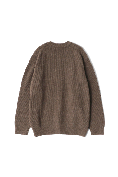 Northyork Crewneck Heavy Knit Melange Brown