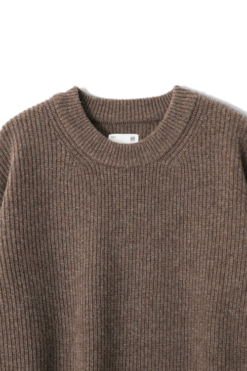 Northyork Crewneck Heavy Knit Melange Brown