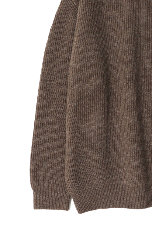 Northyork Crewneck Heavy Knit Melange Brown