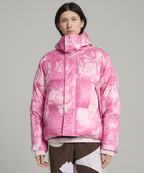 PUMA x KidSuper MMQ AOP Puffer Jacket — Pearl Pink / 626704-71