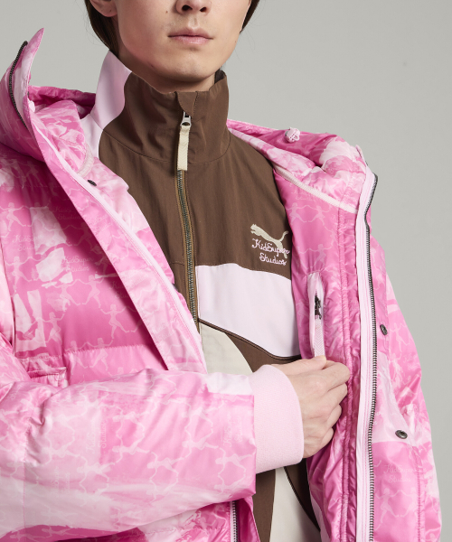 PUMA x KidSuper MMQ AOP Puffer Jacket — Pearl Pink / 626704-71
