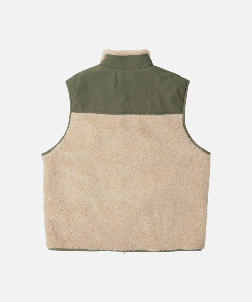 SNUG FLEECE VEST _ DUSTY BEIGE