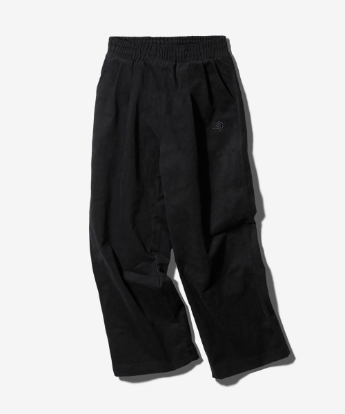 2TUCK WORK PANTS - BLACK
