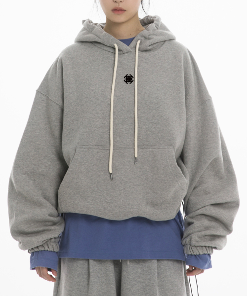 SYMBOL STRING HOODIE - MELANGE