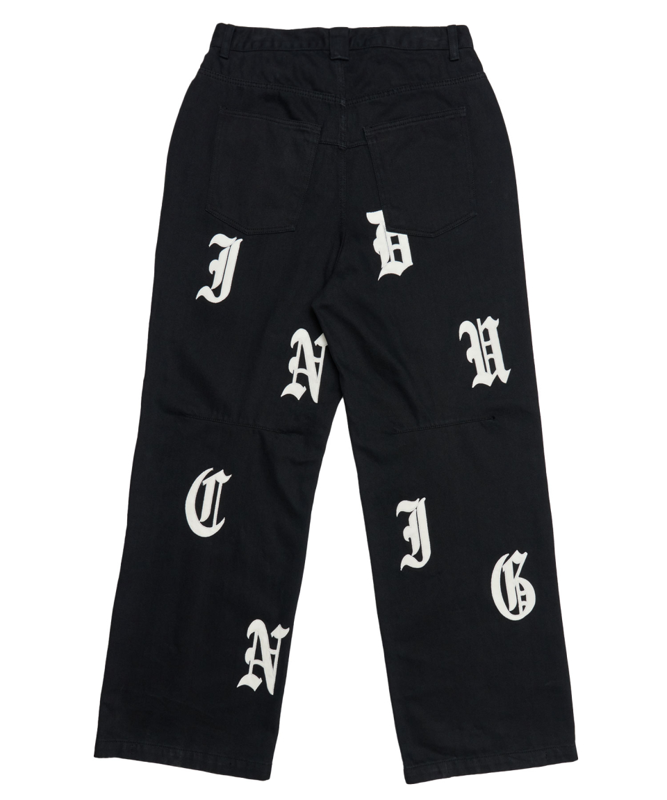 デニム・ジーパン MISEKI SEOUL Shirring bootscut pants BLACK MSK2403010BK MISEKI SEOUL Shirring bootscut pants BLACK MSK2403010BK