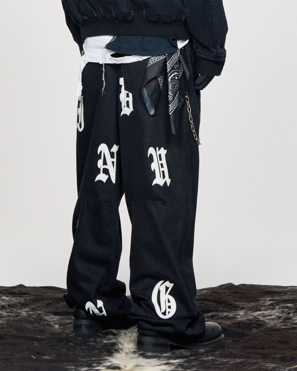 デニム・ジーパン MISEKI SEOUL Shirring bootscut pants BLACK MSK2403010BK Miseki seoul】Shirring bootscut pants | OUR BRAND,Miseki