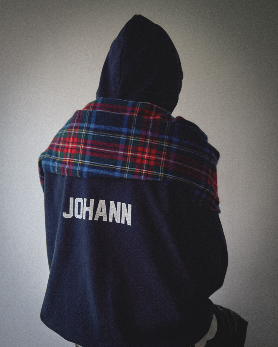 MUSINSA | SCHISM INDUCING MUFFLER HOODIE NAVY