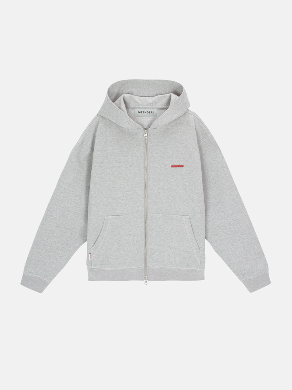 ★MEENDERI★STITCH POCKET ZIP UP HOODIE - BLACK★正規品/人気 ☆MEENDERI☆STITCH POCKET ZIP UP HOODIE - BLACK☆正規品/人気