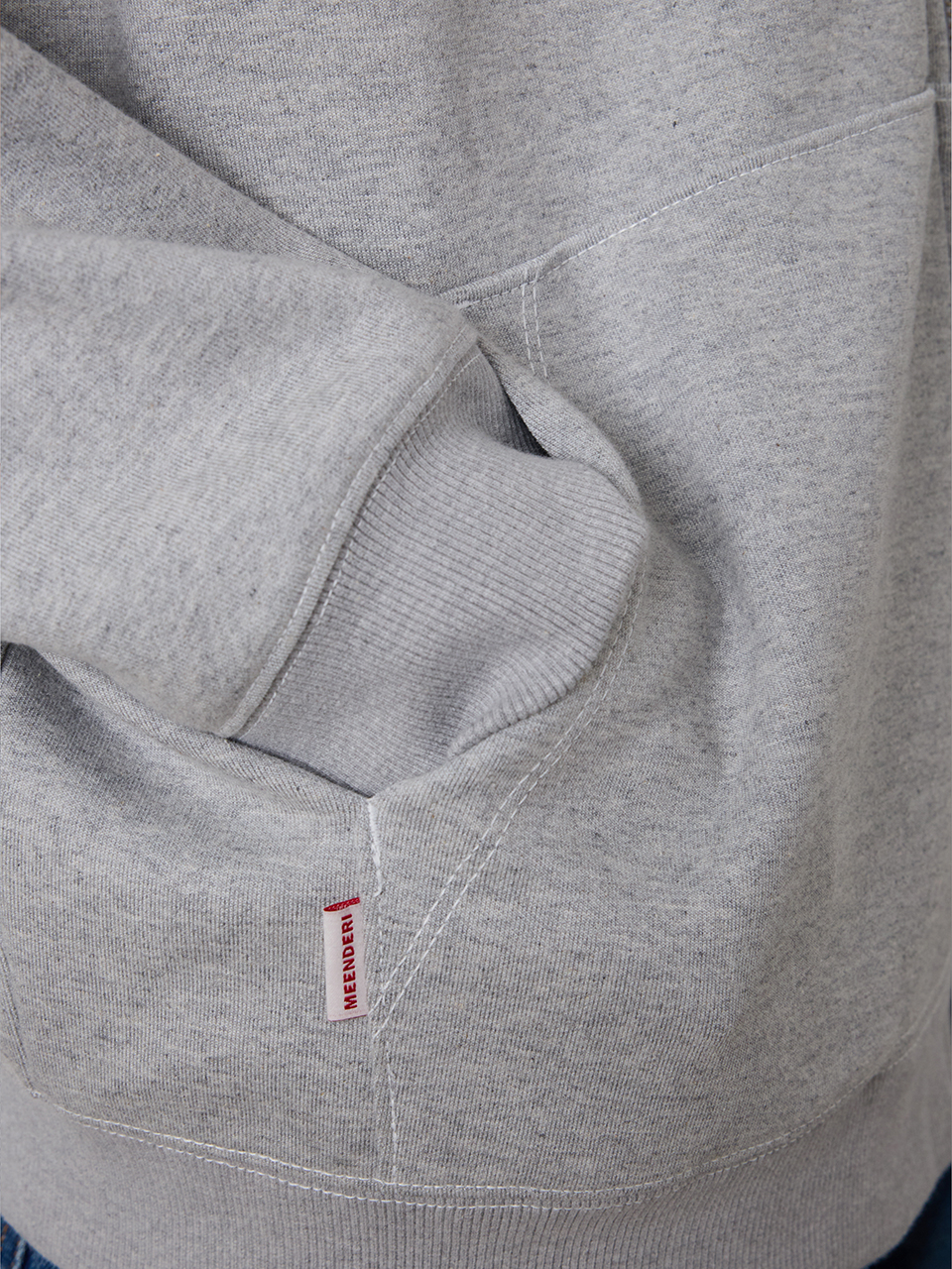 MUSINSA公式 | MEENDERI [UNISEX] STITCH POCKET ZIP UP HOODIE
