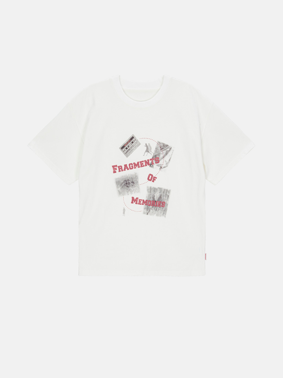 ★MEENDERI★[UNISEX] FRAGMENTS PRINT T-SHIRT - WHITE★正規品 MUSINSA公式 | MEENDERI [UNISEX] FRAGMENTS PRINT T-SHIRT - WHITE