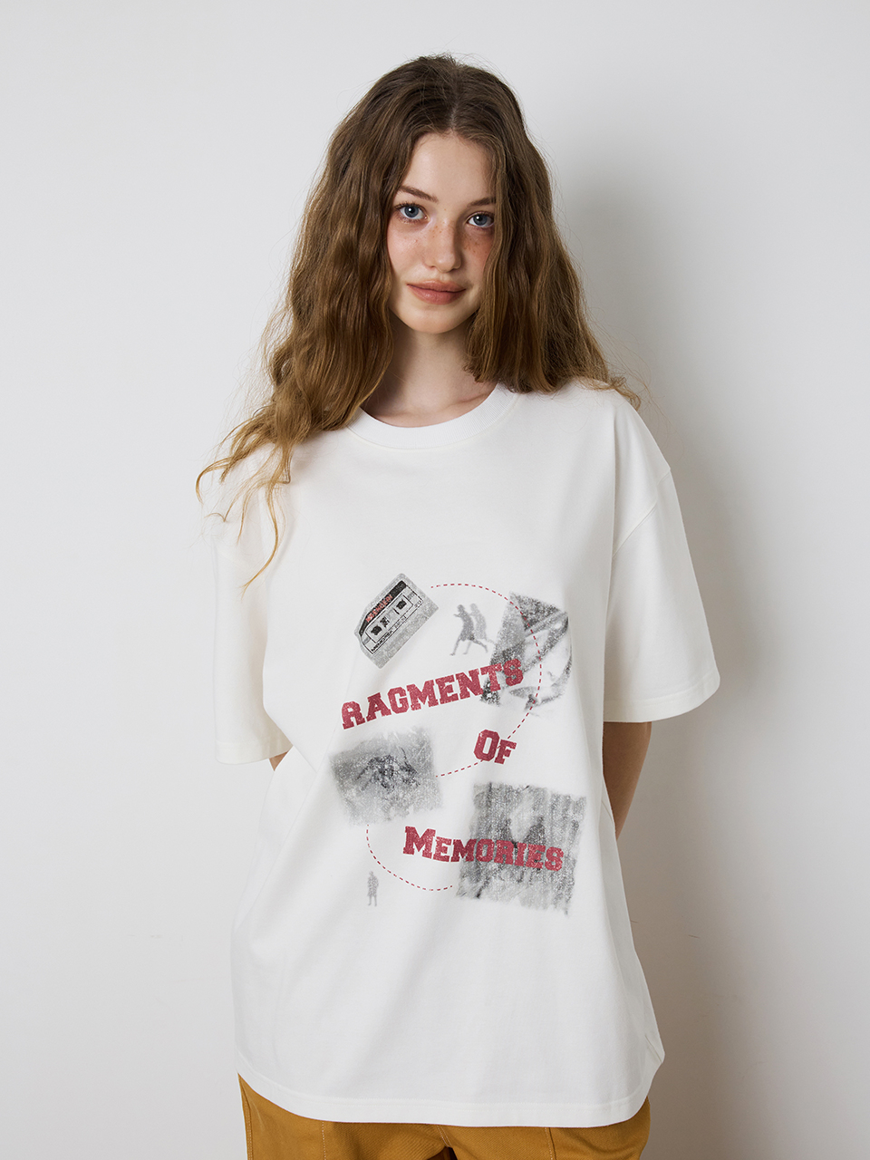 ★MEENDERI★[UNISEX] FRAGMENTS PRINT T-SHIRT - WHITE★正規品 MUSINSA公式 | MEENDERI [UNISEX] FRAGMENTS PRINT T-SHIRT - WHITE
