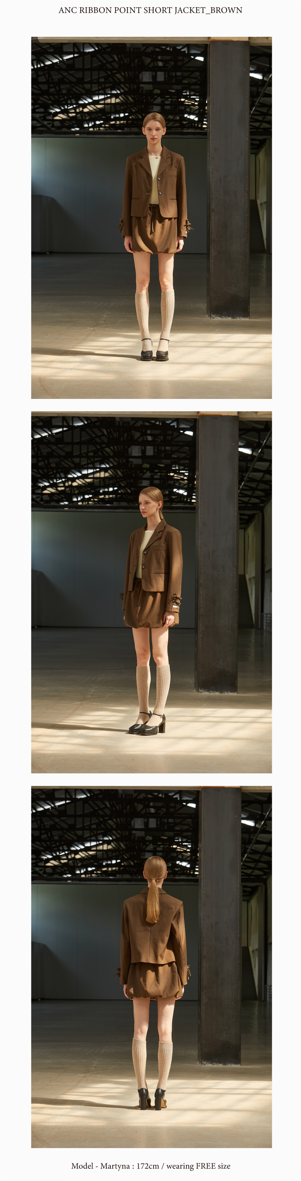 ★ANOETIC★ RIBBON POINT SHORT JACKET_BLACK MUSINSA | ANOETIC RIBBON POINT SHORT JACKET_BROWN