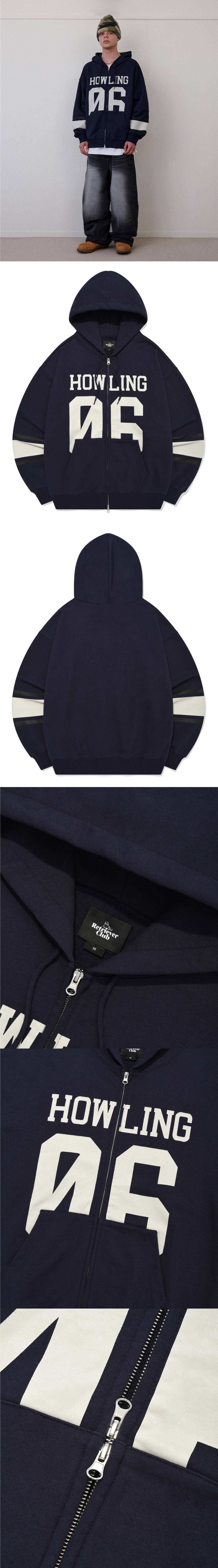 パーカー・フーディ RETRIEVER CLUB 06 HOOD ZIP UP 4FT1806 MUSINSA | RETRIEVER CLUB 06 HOOD ZIP UP [NAVY]