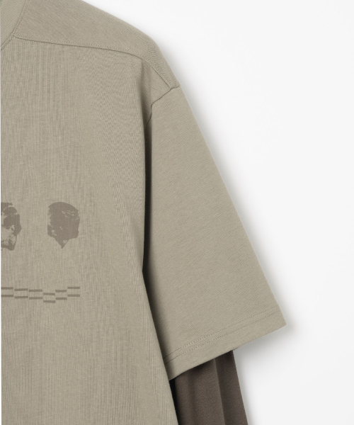 Regular Around Layer Long Sleeve [Ash Khaki]