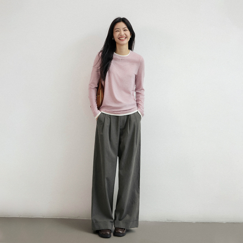 LS_Wide leg loose slacks_3color