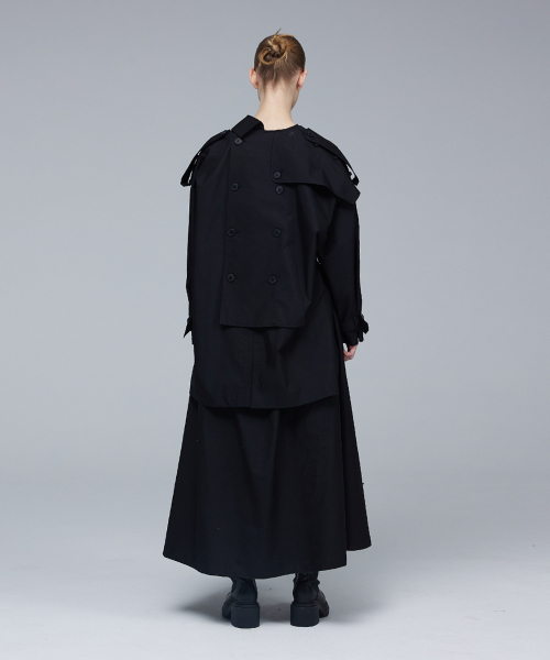 Signature double button trench coat