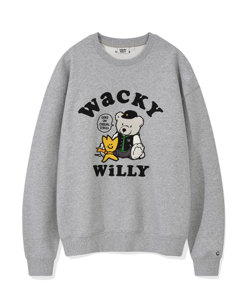 One-point graphic sweatshirt gray thumbnail 2
