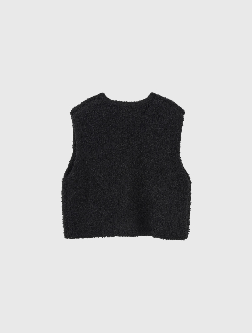 Жилет букле из шерсти [BLACK] / WBD4L06520