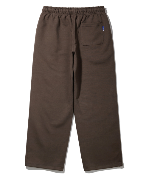 Спортивные штаны semi-wide с вышивкой смайла BK9985_Brown