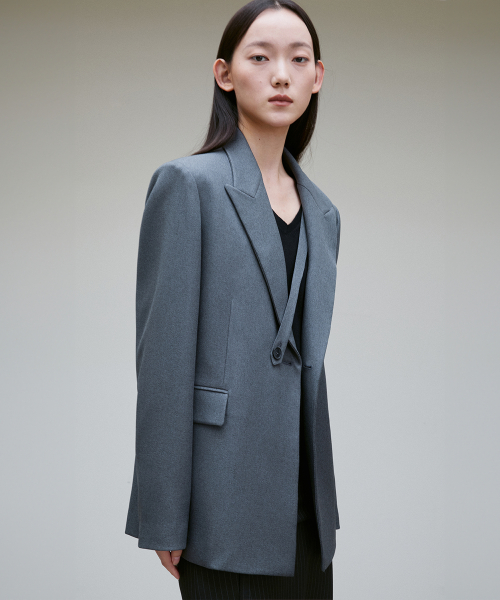 CROSS BODY STRAP BLAZER JACKET