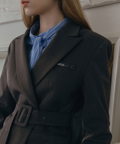 Блейзер с ремнем Lux (Grey)