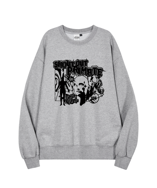 Оверсайз свитшот SHOUT OUT (с начесом / без) 6 COLORS