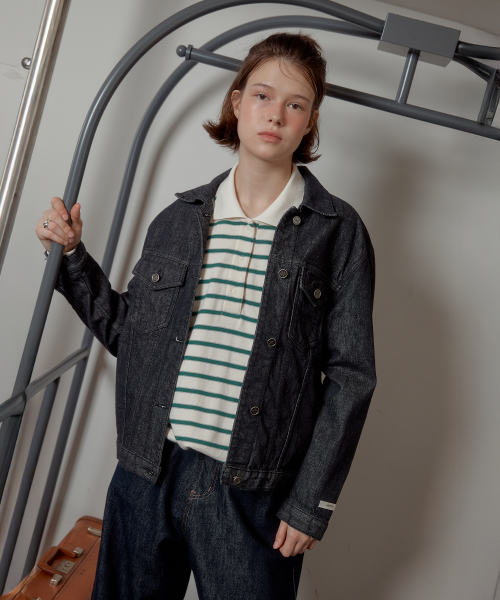 POCKET WASHED DENIM JACKET