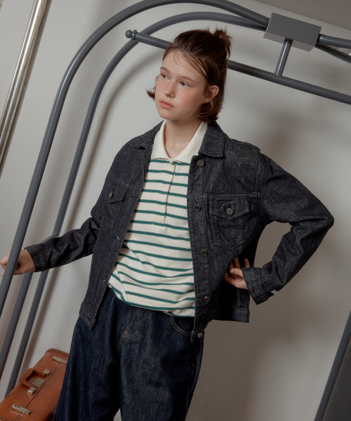 POCKET WASHED DENIM JACKET