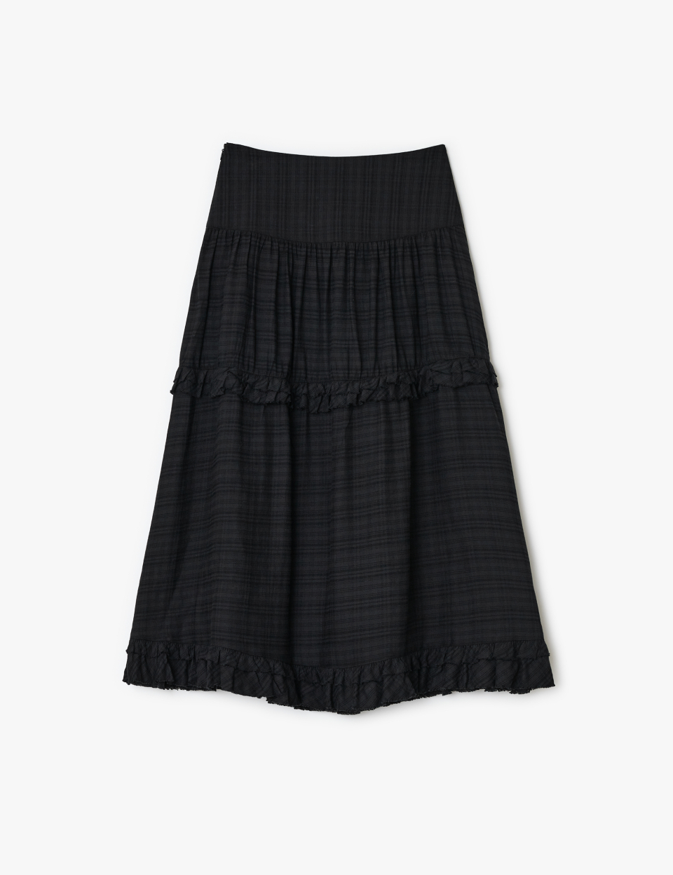 【SUNBURN PROJECT】韓国人気★ Frill Maxi Skirt MUSINSA | SUNBURN PROJECT Frill Maxi Skirt, WHITE
