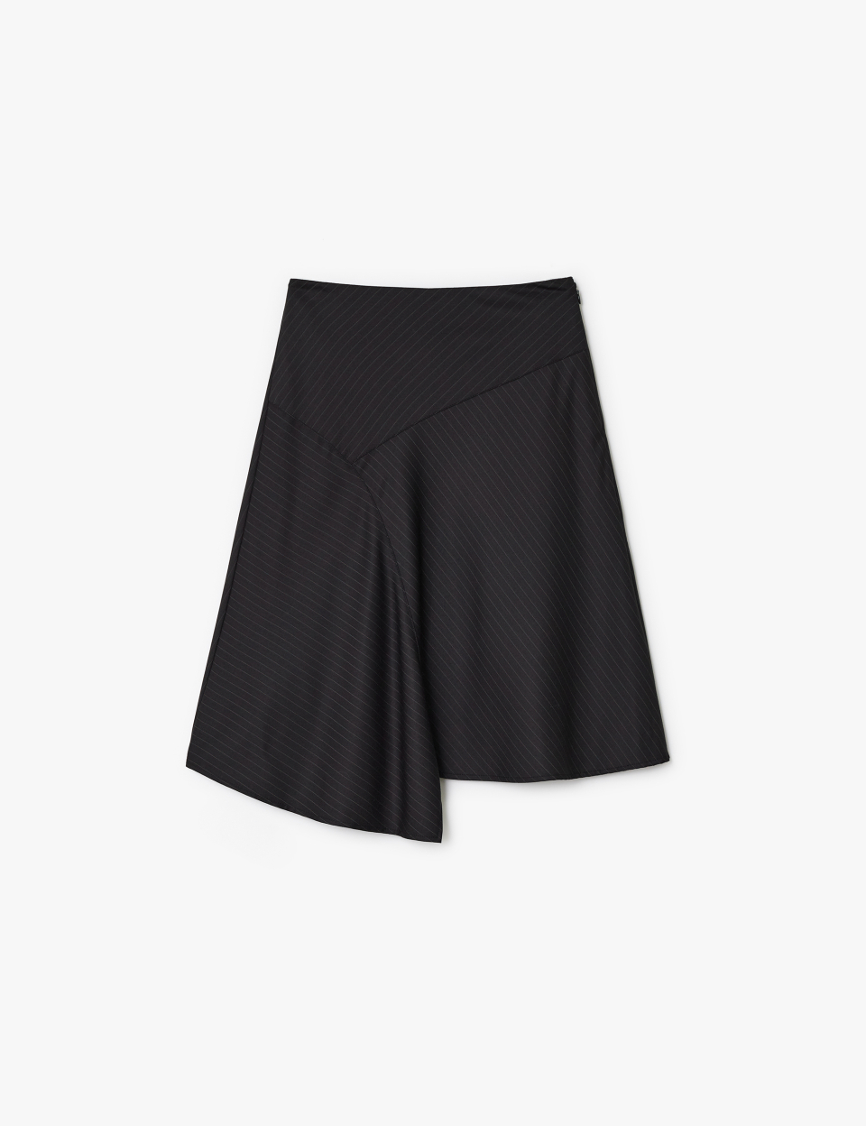 韓国商品/SUNBURNPROJECT Asymmetric Midi Skirt Asymmetric Midi Skirt, BLACK - sunburnproject