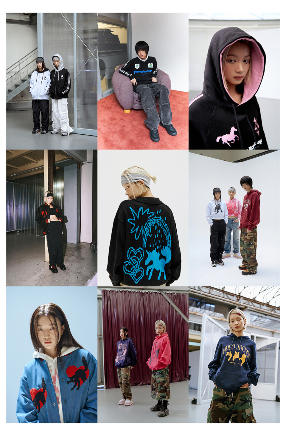 ◆VIDEO JOCKEY IBEUMYON BARO HIPSTAR HOODIE/7色◆ MUSINSA | VIDEO JOCKEY Hipster hoodie. [Blue]