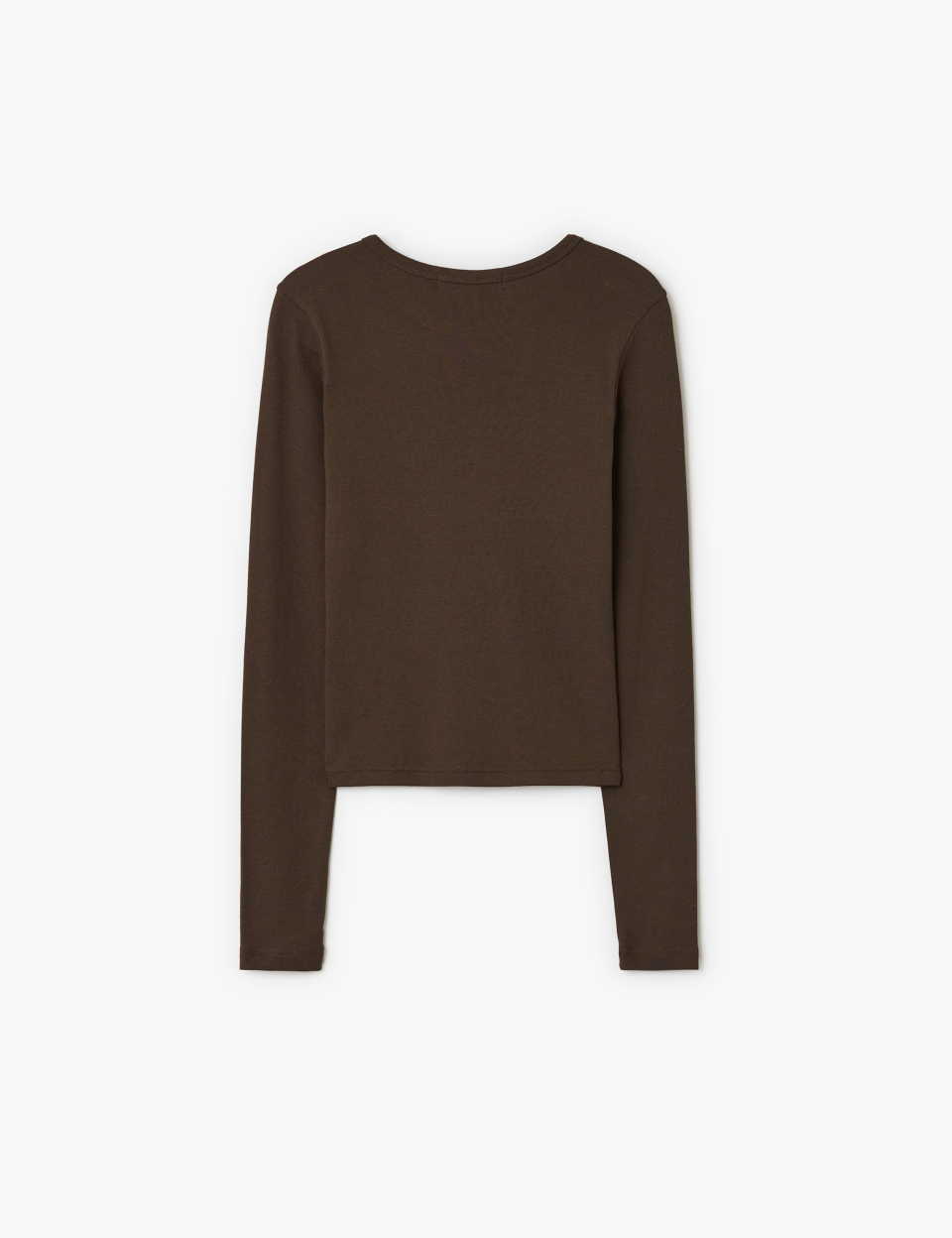 MUSINSA | SUNBURN PROJECT Sunburn Basic Long Sleeve Top, BROWN