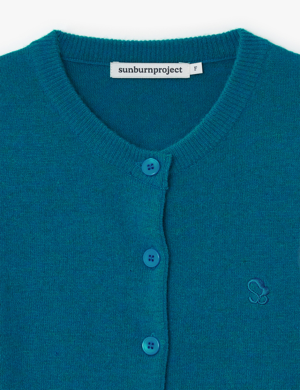 ★sunburnproject★ Cashmere Basic Round Cardigan BLUE SBBOCD MUSINSA | SUNBURN PROJECT Cashmere Basic Round Cardigan, BLUE