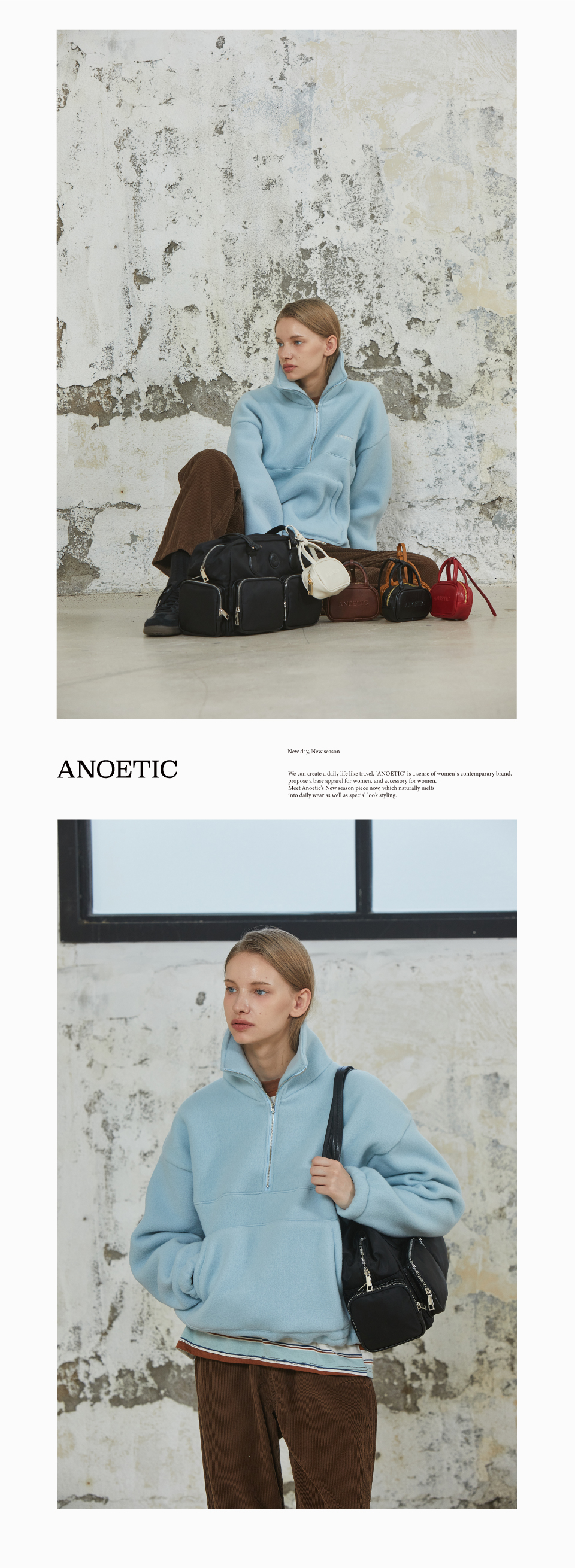 ◆ANOETIC◆ NYLON OUTPOCKET SHOULDER BAG_BLACK Designer fashion, Seoul-fully created | W Concept