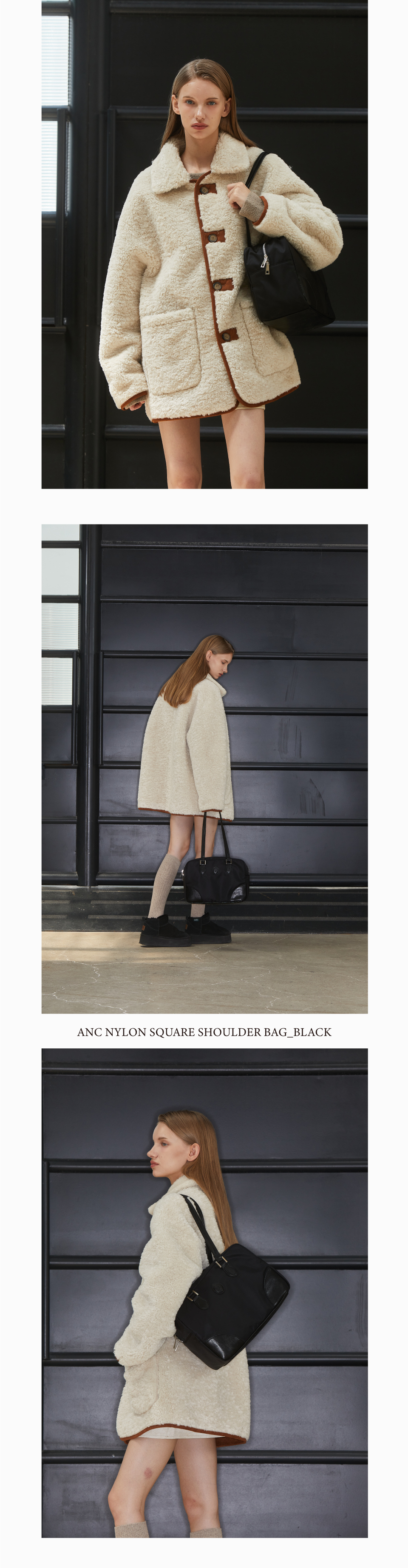 ◆ANOETIC◆ NYLON SQUARE SHOULDER BAG_BLACK MUSINSA | ANOETIC NYLON SQUARE SHOULDER BAG_BLACK