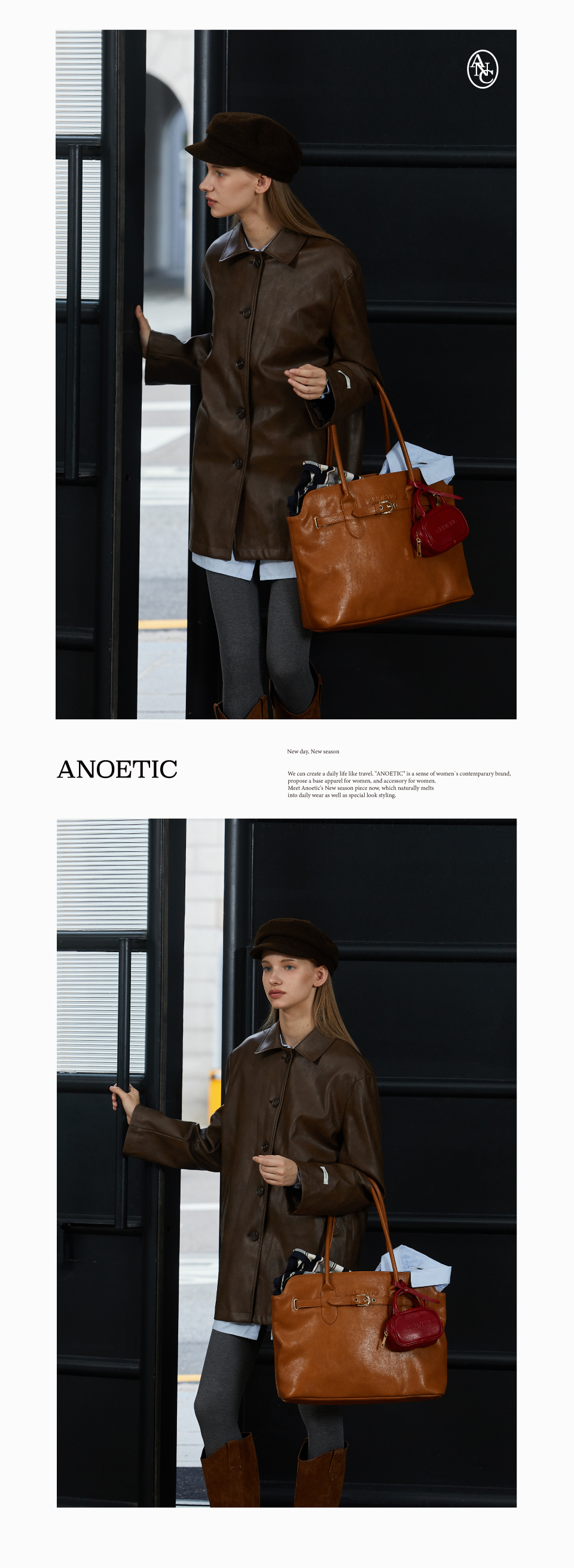 MUSINSA公式 | ANOETIC CLASSIC BELT SHOPPER BAG_2COLOR