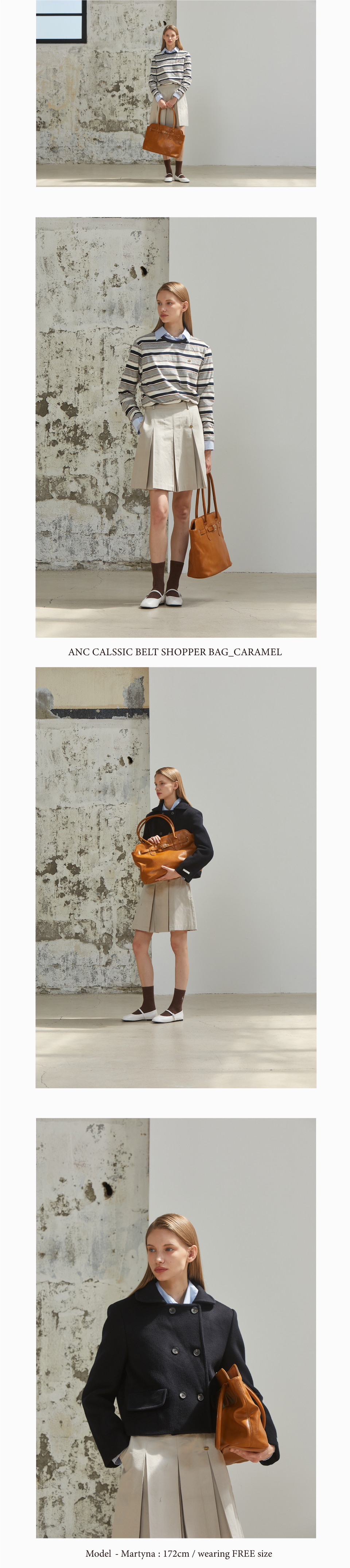 ◆ANOETIC◆ CLASSIC BELT SHOPPER BAG_2COLOR Designer fashion, Seoul-fully created | W Concept