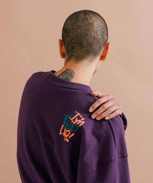 Свитшот Fed Up, Dahlia Purple JJMT9171